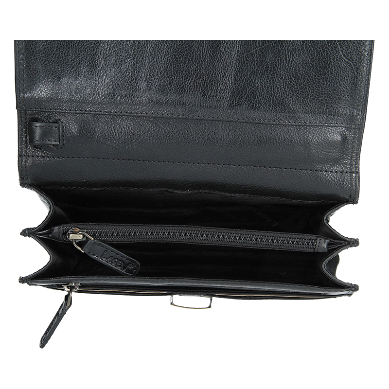 Pánská kožená etue LAGEN E 2016 T Černá