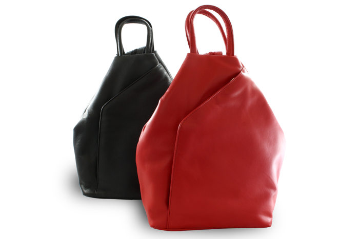 Dámský kožený batoh ARWEL 1184 Černý