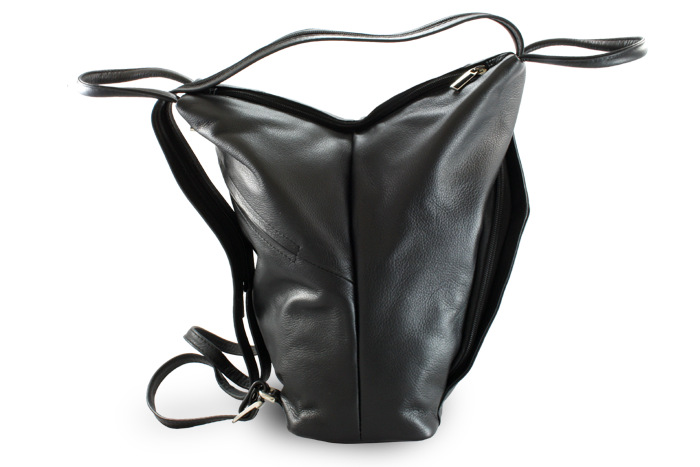 Dámský kožený batoh ARWEL 1184 Černý