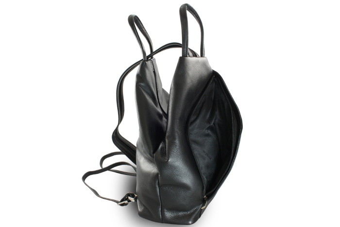 Dámský kožený batoh ARWEL 1184 Černý