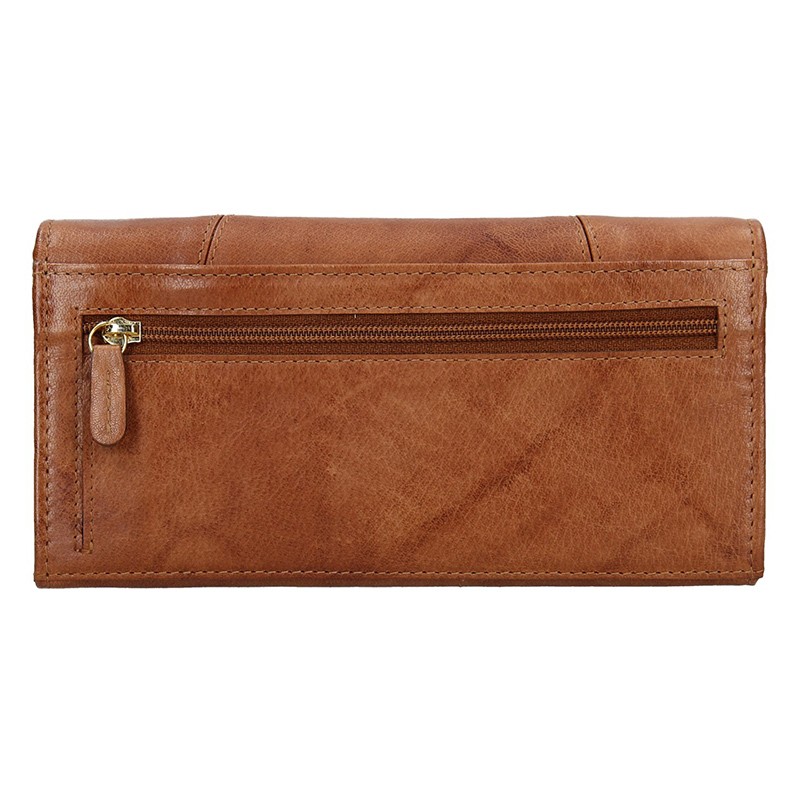 Dámská kožená peněženka LAGEN PWL 388 Sv.Hnědá