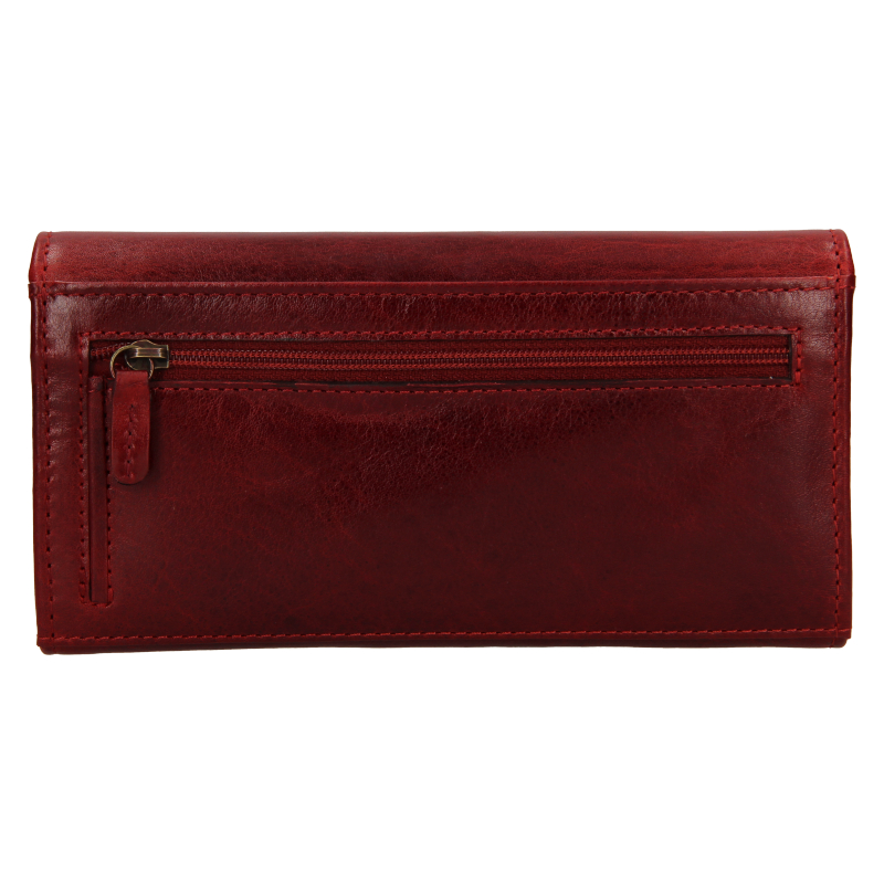 Dámská kožená peněženka LAGEN W 2025 T Vínová