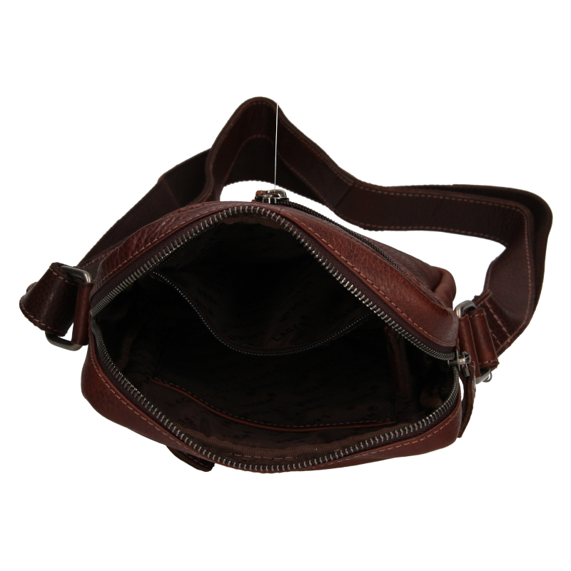 Pánská kožená taška přes rameno LAGEN BLC 4428 21 A Sv.Hnědá