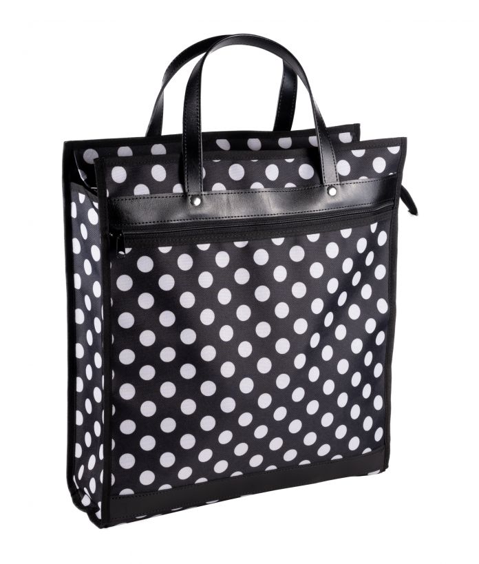 Praktická nákupní taška zipová HARTMAN 014 Puntík