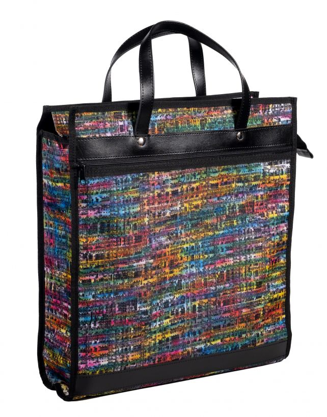 Praktická nákupní taška zipová HARTMAN 014 Duha